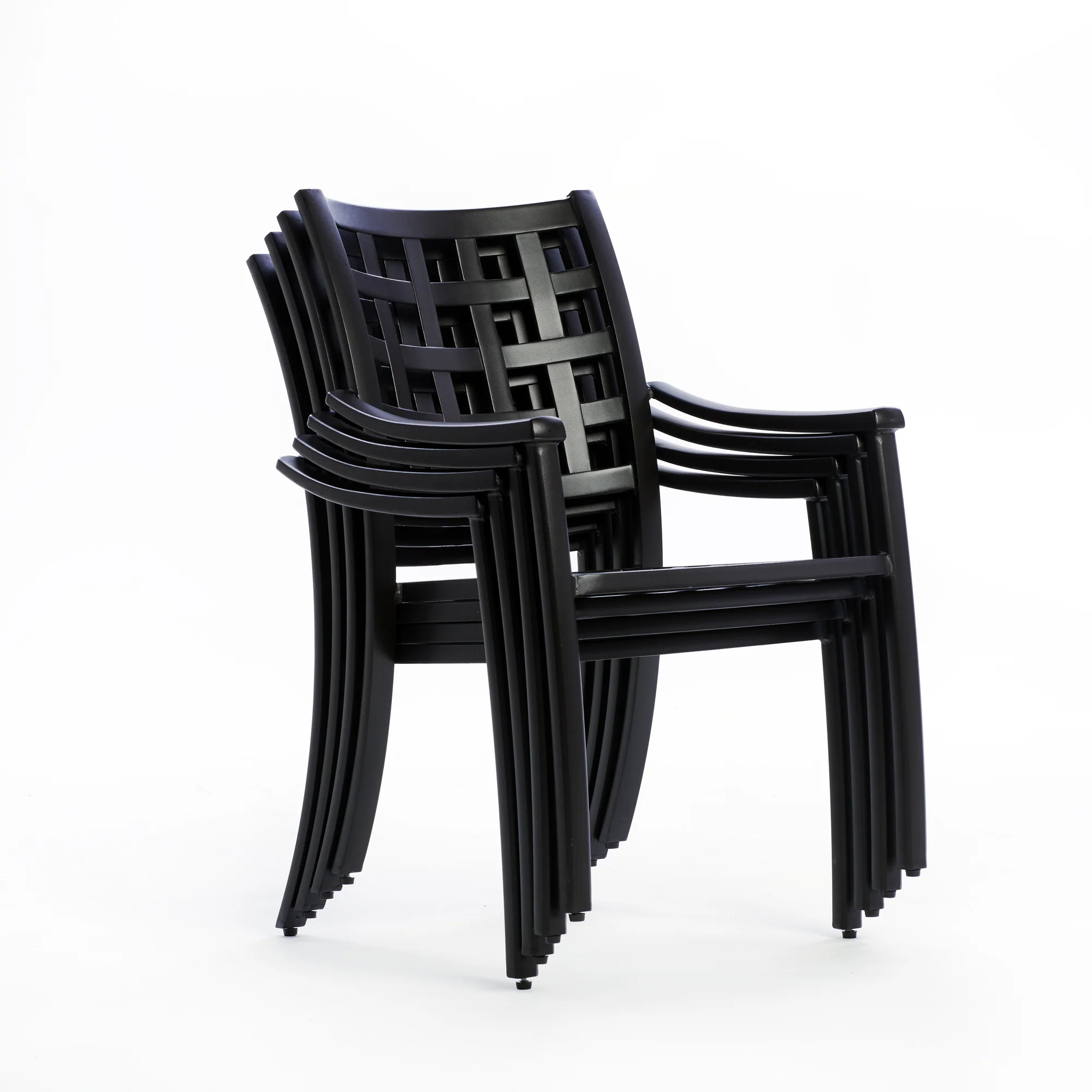 Lily 5-Piece Round Outdoor Dining Set - Image 3